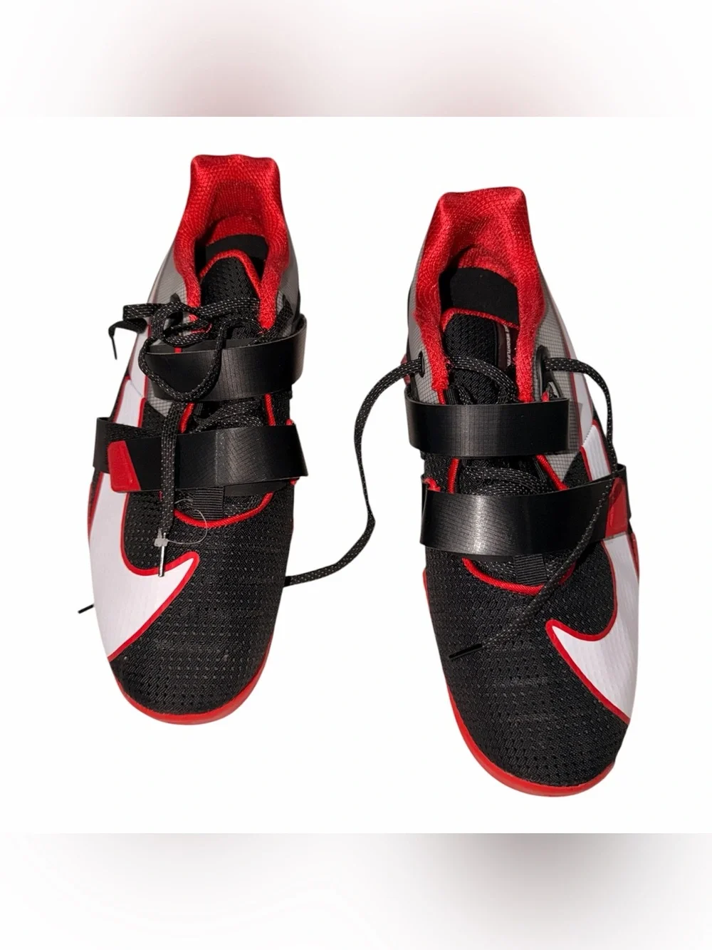NWT Nike Romaleos 4 Weightlifting Shoes Black & Red Mens Size 14- CD3463-003